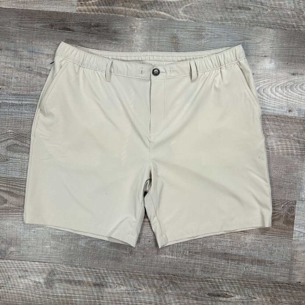 Chubbies Men XXL Khakinators 8” Original Stretch Twill Shorts Large Khaki Beige